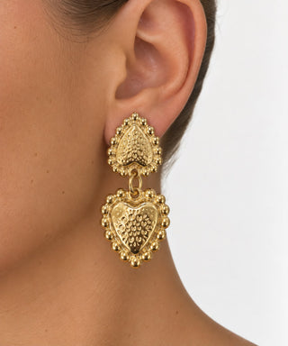 Double Heart Earrings