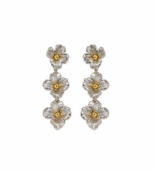 Floral Drop Silver