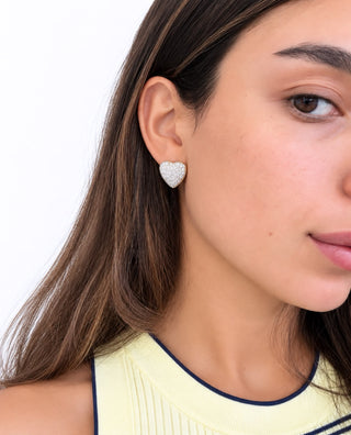 Gold Amour Pavé Earrings