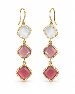 Rosé Cascade Earrings
