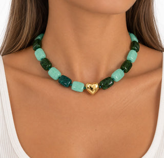 Emerald Heart Necklace