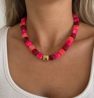 Ruby Bloom Necklace