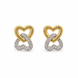 Interlocked Heart Earrings