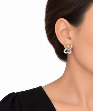 Interlocked Heart Earrings