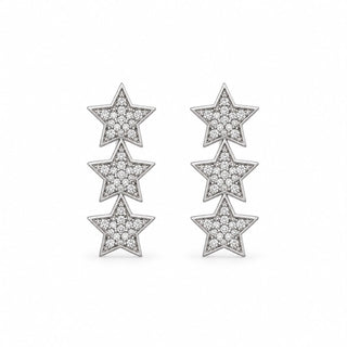 Celeste Triple Star Earrings