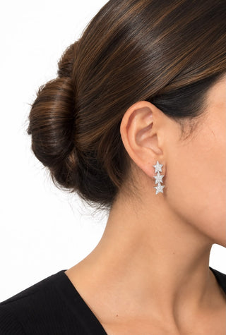 Celeste Triple Star Earrings