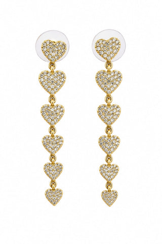 Cascading Hearts Earrings