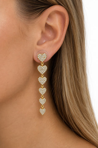 Cascading Hearts Earrings