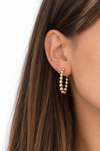 Golden Bubble Hoops