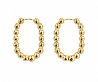 Golden Bubble Hoops