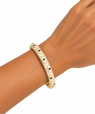 Ivory Eye Bangle